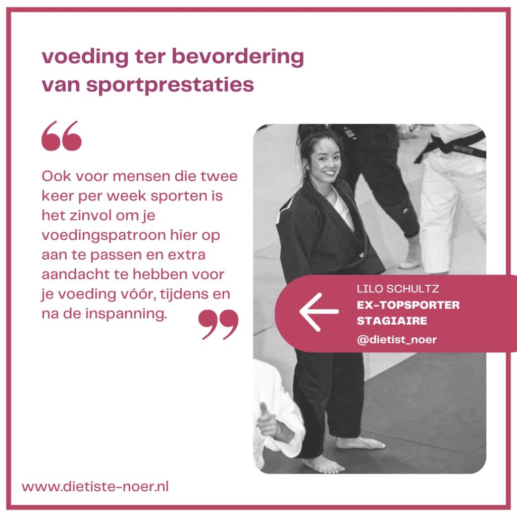 Voeding ter bevordering van sportprestaties